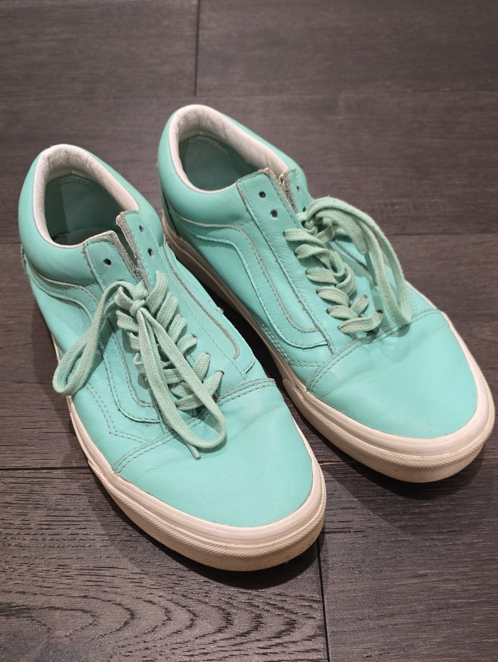 Women’s Mint Vans Low-Top Casual Sneakers - Mint